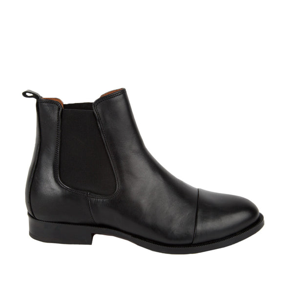 Ten Points Diana Chelsea Boot in Black Leather
