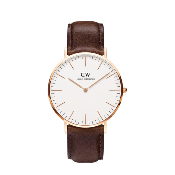 Men's Daniel Wellington 40mm Bristol Watch in Rose Gold