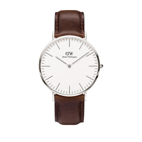 Men's Daniel Wellington 40mm Bristol Watch in Silver