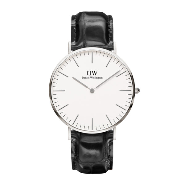 Men's Daniel Wellington Reading 40mm Watch in Silver