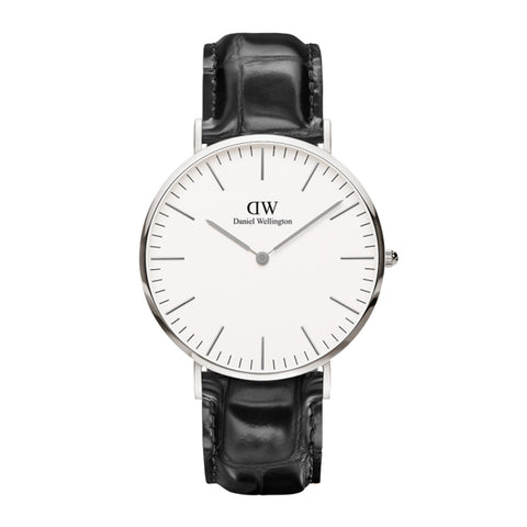 Men's Daniel Wellington Reading 40mm Watch in Silver