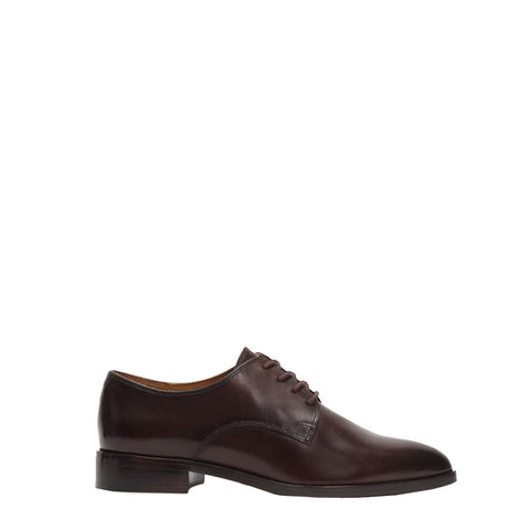 Frye Erica Oxford Dress Shoe in Dark Brown