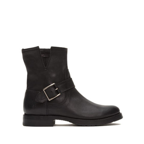 FRYE Women's Natalie Short Engineer Boot in Black