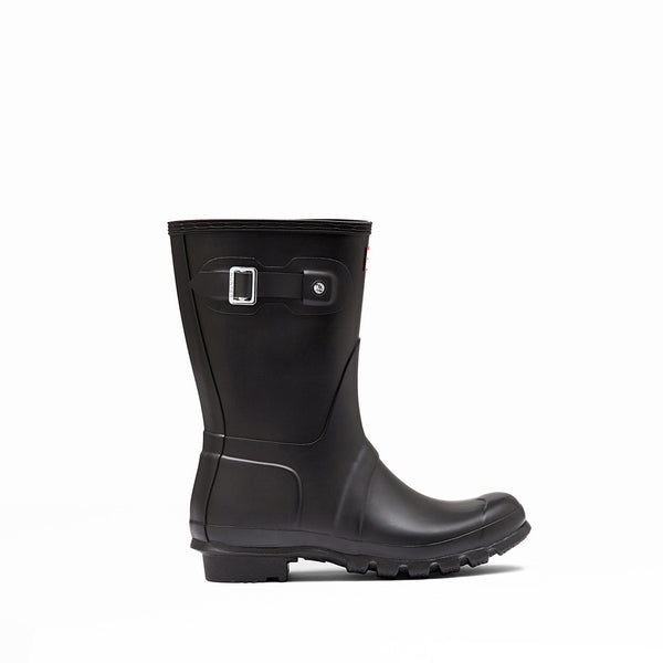 Hunter Boots Women's Original Short Classic Rain Boot in Black