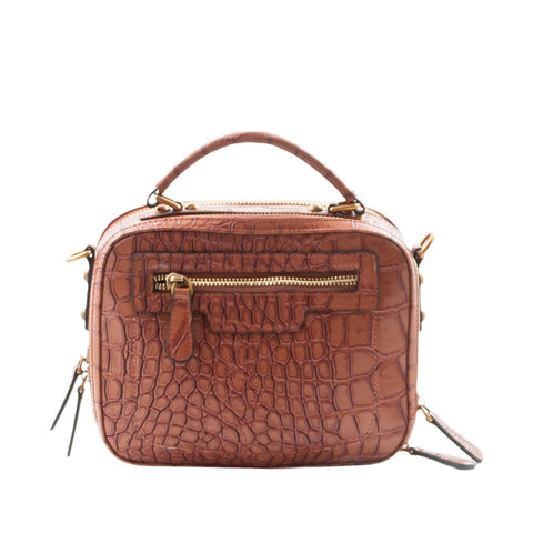 Jeanne Lottie Gegit Cross-Body Bag in Cognac