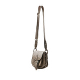 Jeanne Lottie Amber Saddle Cross-Body Bag in Khaki
