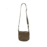 Jeanne Lottie Amber Saddle Cross-Body Bag in Khaki