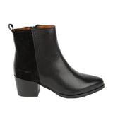 Women's Ten Points Jolie Ankle Boot in Black Leather