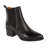 Ten Points Jolie Stretch Ankle Boot in Black Leather