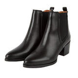 Ten Points Jolie Stretch Ankle Boot in Black Leather