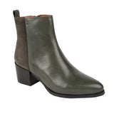 Ten Points Jolie Ankle Boot in Green Leather