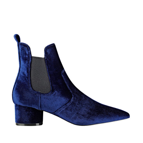 Kendall + Kylie Logan Bootie in Blue Velvet