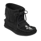 Manitobah Mukluks Women's Harvester Suede Moccasi in Black