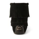 Manitobah Mukluks Women's Harvester Suede Moccasi in Black