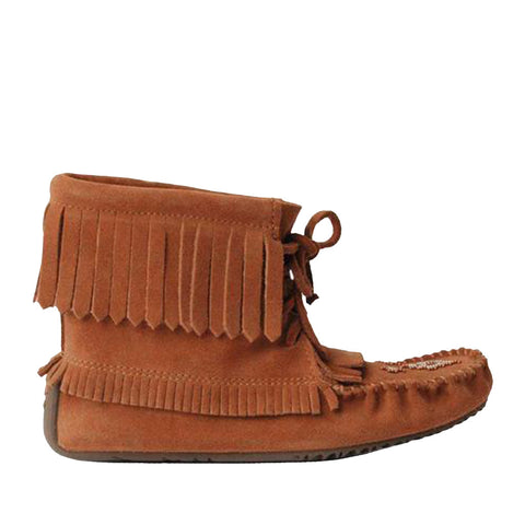 Manitobah Mukluks Women's Harvester Suede Moccasin in Copper