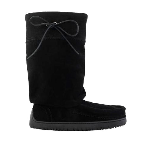 Manitobah Mukluks Women's Mid Hunter Vibram Snow Boot in Jet Black