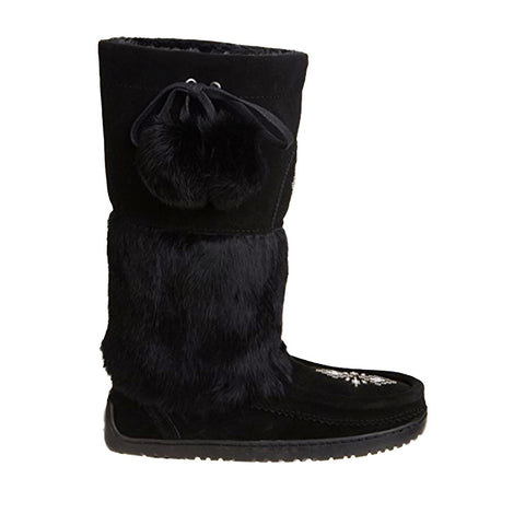 Manitobah Mukluks Snowy Owl Boot in Black
