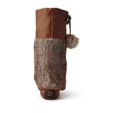 Manitobah Mukluks Womens Tall Grain Mukluk Vibram in Tobacco
