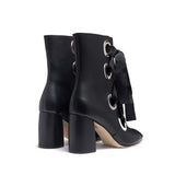 Miista Alycia Lace-Up Boot in Black