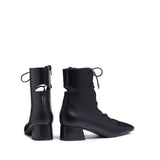 Miista Analeigh Lace-Up Bootie in Black