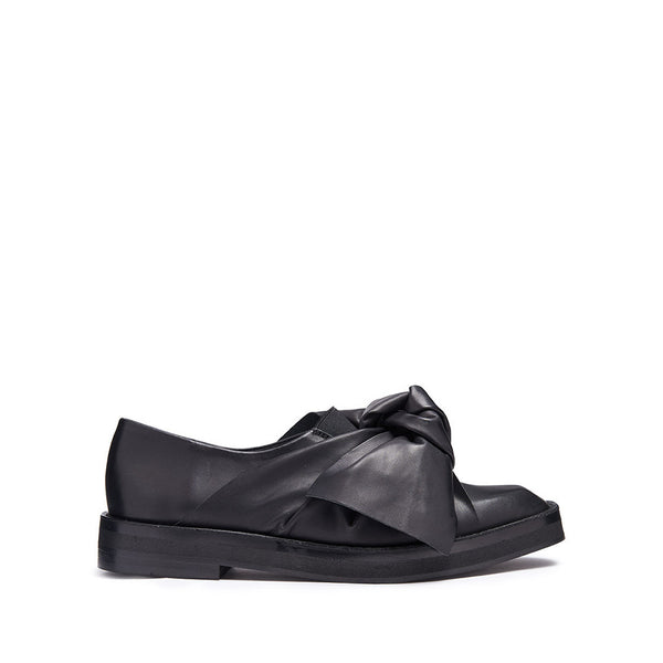 Miista Priyanka Brogue Flat in Black