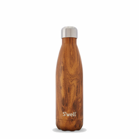 S'well Wood Collection 17oz. Water Bottle in Teakwood