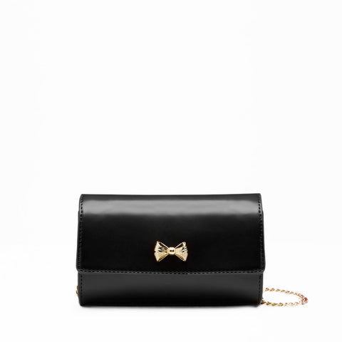 Ted Baker Aelia Micro Bow Cross-Body Bag in Black