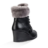 UGG Australia Women's Janney Wedge Ankle Boot in Black