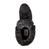 Ugg Australia Women's Croft Luxe Quilt Black Leather Lace Boots in Black