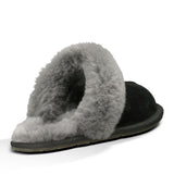 UGG Australia Women's Scuffette II Sheepskin Slipper in Black/Grey