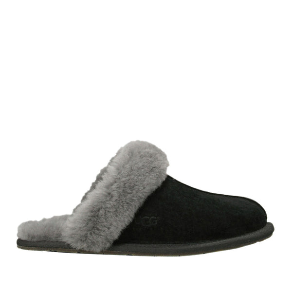 UGG Australia Women's Scuffette II Sheepskin Slipper in Black/Grey