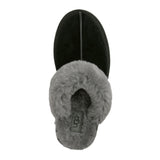 UGG Australia Women's Scuffette II Sheepskin Slipper in Black/Grey