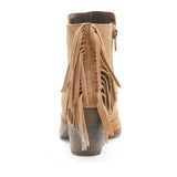 Coconuts Espana Fringed Bootie in Tan