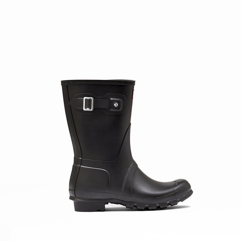 Hunter Boots Women's Original Short Classic Rain Boot in Black