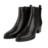 Women's Ten Points Jolie Ankle Boot in Black Leather