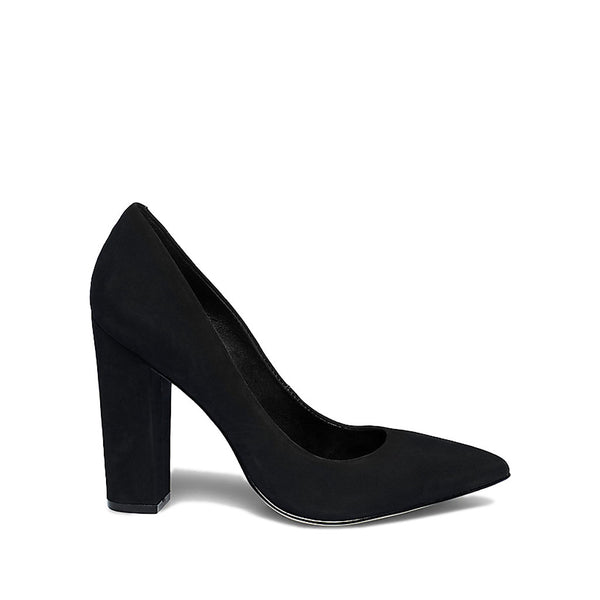 Women's Steve Madden Primpy Dress Pump in Black Nubuck