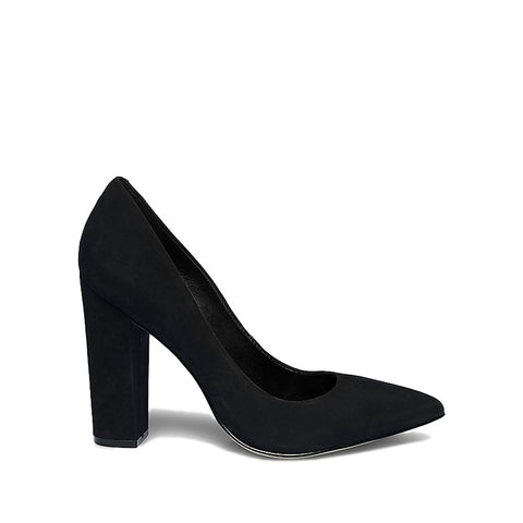 Women's Steve Madden Primpy Dress Pump in Black Nubuck