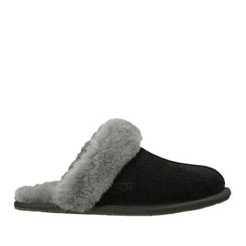 UGG Australia Women's Scuffette II Sheepskin Slipper in Black/Grey